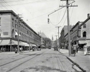 Burlington Vermont circa  Church Street north from Bank Street